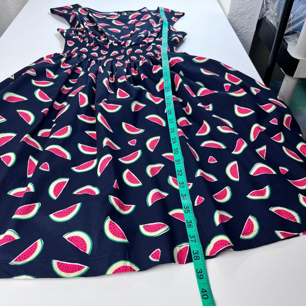 Kate Spade Watermelon Party Blaire Dress Womens Large Navy Blue KC389 - Picture 7 of 13